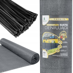 Siatka Cieniująca 95% Maskująca +uv 1,5x25m Grafit