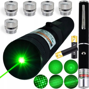 Mocny Wskaźnik Laserowy 5x Laser Zielony Duża Moc