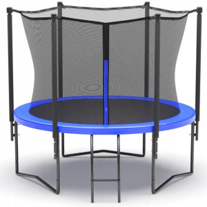 Duża Trampolina Ogrodowa 374cm + Drabinka Xl Mocna