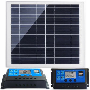Panel Solarny Bateria Słoneczna + Regulator 20w