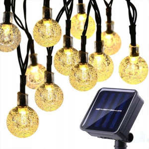 Girlanda Solarna Ogrodowa Wiszące Kulki Led Xxl