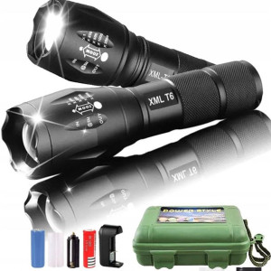 Latarka Policyjna Taktyczna Led Cree Xml-t6 - Zoom