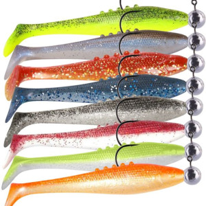 Zestaw Uzbrojonych Przynęt Gumowych Dragon Lunatic PRO 10cm na Sandacze 8sz
