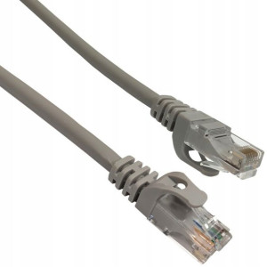 Patchcord RJ45 UTP CAT.6a szary 5m