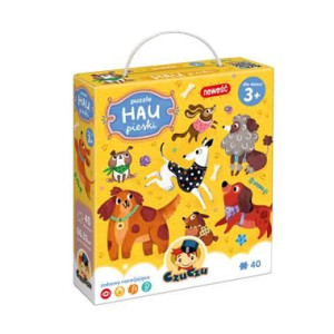 Puzzle pieski HAU 40 elementów Czuczu