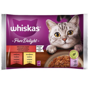 Whiskas Karma dla kota w saszetkach wołowina z kurczakiem 4 x 85 g