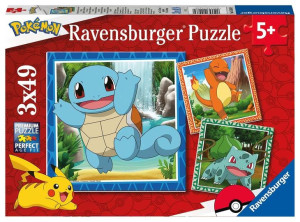 Ravensburger Puzzle dla dzieci 2D: Pokemony 3x49 elementów 5586