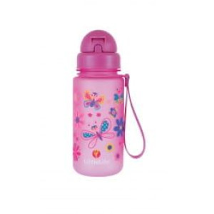 Bidon z rurką motyl bez BPA LittleLife