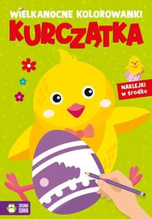 Wielkanocna kolorowanka kurczątka naklejki