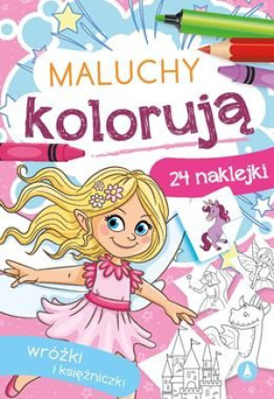 Kolorowanka maluchy kolorują wróżki księżniczki