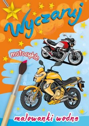 Kolorowanka wodna wyczaruj motocykle