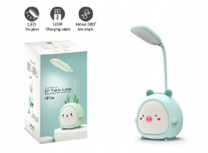 Lampka Nocna Biurkowa Led Dla Dzieci Świnka Usb