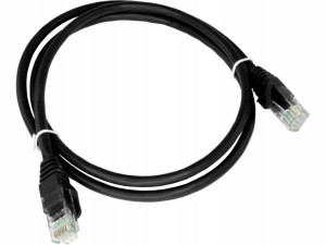 Patch-cord U/UTP kat.6A LSOH 3.0m czarny ALANTEC