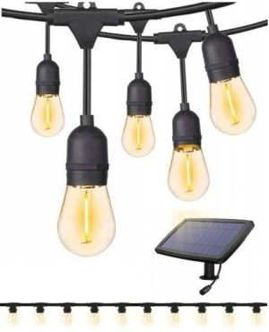 Girlanda Solarna Łańcuch Świetlny 10m 10led Xj4580