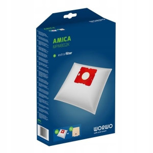 Worki do odkurzacza AMICA - 4 sztuki + filtr