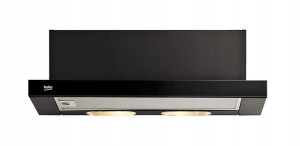 OKAP TELESKOPOWY BEKO CTB6250B -front czarne szkło