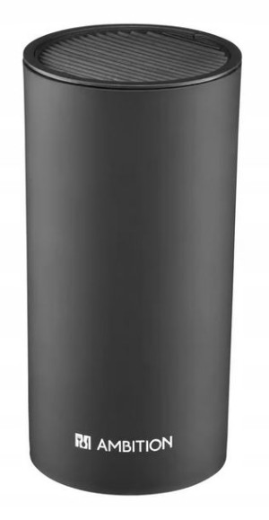 Ambition Base Blok Na Noże Okrągły Czarny 22,5 Cm