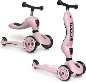 Scootandride Highwaykick 2W1 Hulajnoga 1-5Lat Rose
