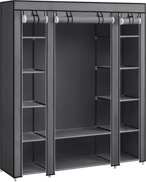 SONGMICS LSF03G szafa na ubrania, szafa z materiału, 12 sztuk