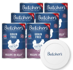BUTCHER'S Original Recipe in Jelly, karma dla psa, kawałki z kurczakiem w g