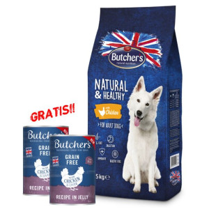 BUTCHER'S Skin&Coat Digestion Immune Chicken (kurczak) 15kg + Original Reci