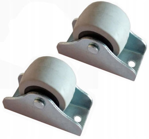 2 X Kółko Meblowe, Rolka Płaska 38 Mm Gumowa