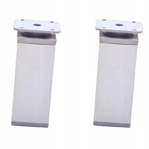 2x Nóżka Meblowa Kwadratowa H-100 Alu Regulacja