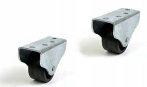2 X Kółko Meblowe , Rolka Płaska 38 Mm Tworzywo
