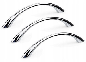 3x Uchwyt Meblowy Chromowany Do Mebli L-96 Chrom