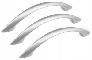 3x Uchwyt Meblowy Do Szafek Aluminium L-128 Mm