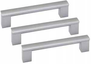 3x Uchwyt Meblowy Nomet Do Szafek L-128 Mm Alu