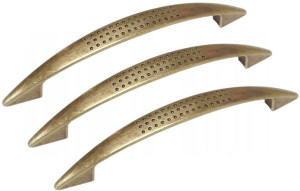 3x Uchwyt Meblowy Rączka Szafek St. Złoto L-96 Mm