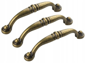 3x Uchwyt Meblowy Rączka Do Szafek Retro Vintage