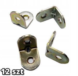 12x Kątownik stalowy 20x20x16 Wspornik krzesełkowy