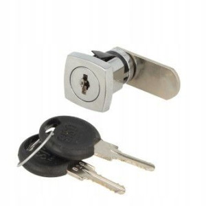 Zamek do szaf metalowych X-44 90 stopni chrom RKL