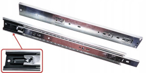 PROWADNICA Kulkowa Pełny Wysuw L-450 mm SAMODOCIĄG