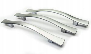 3x Uchwyt Meblowy Rączka Do Szafek L-96 Aluminium