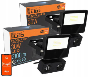 Halogen LED lampa czujnik ruchu kamera wifi TUYA