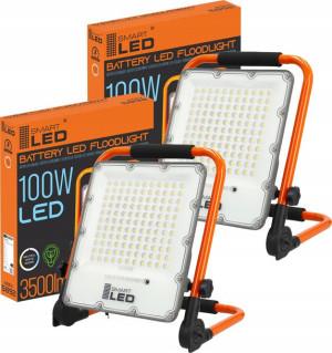 Halogen budowlany naświetlacz LED 100W akumulator