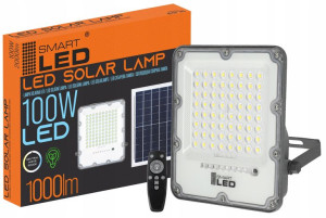 Halogen solarny LED naświetlacz z czujnikiem 100W