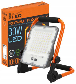 Halogen budowlany naświetlacz LED 30W akumulator