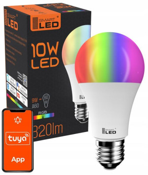 Żarówka LED E27 RGB CCT + biały WiFi TUYA SMART