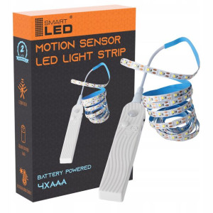 Taśma LED czujnik ruchu szafa meble USB BATERIE 2m
