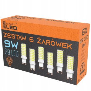 Żarówka LED G9 9W 950lm biała neutralna NIE MRUGA