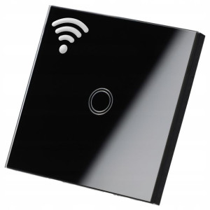 WŁĄCZNIK ŚWIATŁA WIFI pojedynczy szklany dotykowy