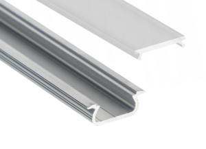 Profil LED ALUMINIOWY do TAŚMA LED 2m+ klosz