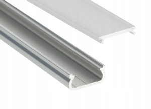 Profil LED ALUMINIOWY do taśma LED 2m+klosz