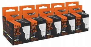ŻARÓWKA LED GU10 9W Neutralna Biała - 4500K
