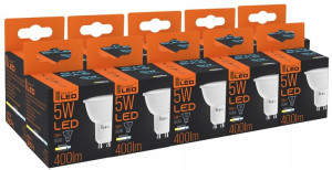 ŻARÓWKA LED GU10 5W Zimna Biała - 6500K