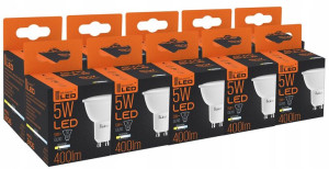 ŻARÓWKA LED GU10 5W Ciepła Biała - 3000K